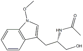 3-[(S)-2-(Acetylamino)-3-hydroxypropyl]-1-methoxy-1H-indole Struktur