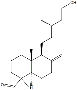 (13S)-15-Hydroxylabd-8(17)-en-19-al Struktur