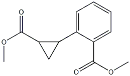 2-[2-(Methoxycarbonyl)cyclopropyl]benzoic acid methyl ester Structure