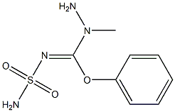 N-Sulfamoyl[phenoxy(1-methylhydrazino)methan]imine Structure