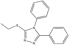 4,5-ジフェニル-3-[エチルチオ]-4H-1,2,4-トリアゾール 化学構造式