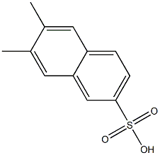 6,7-Dimethyl-2-naphthalenesulfonic acid,,结构式