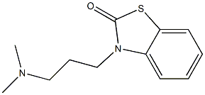 3-(3-Dimethylaminopropyl)benzothiazol-2(3H)-one,,结构式