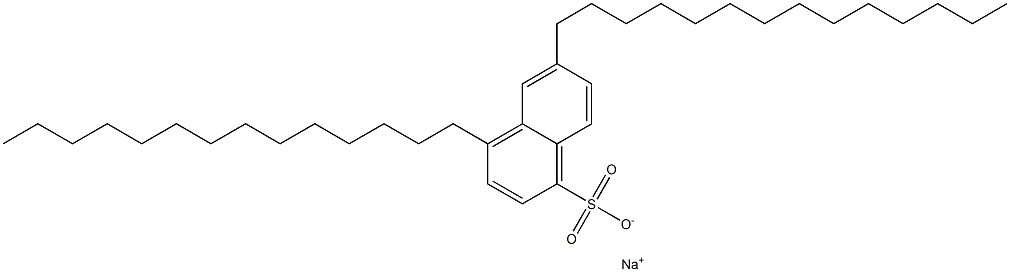 4,6-Ditetradecyl-1-naphthalenesulfonic acid sodium salt Structure