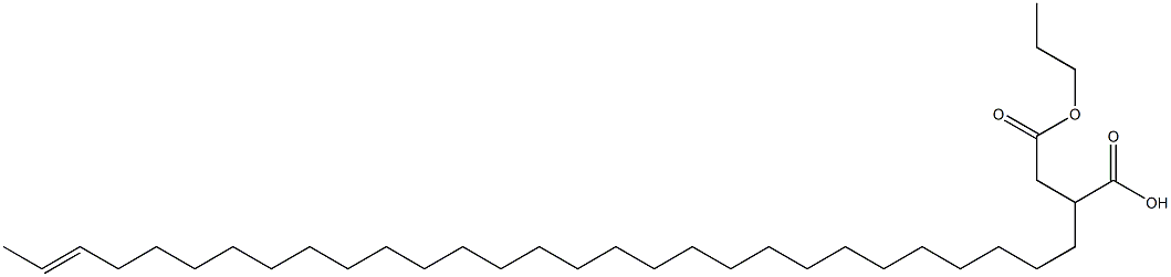 2-(27-Nonacosenyl)succinic acid 1-hydrogen 4-propyl ester,,结构式