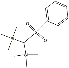 Bis(trimethylsilyl)(phenylsulfonyl)methane,,结构式