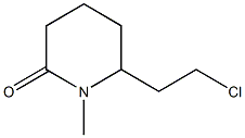 6-(2-Chloroethyl)-1-methylpiperidin-2-one,,结构式