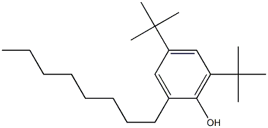 4,6-Di-tert-butyl-2-octylphenol Struktur