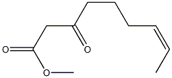 (Z)-3-オキソ-7-ノネン酸メチル 化学構造式
