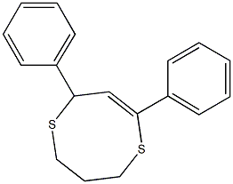 2,4-Diphenyl-7,8-dihydro-2H,6H-1,5-dithiocin Struktur