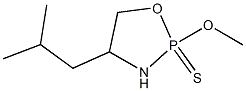 2-メトキシ-4-(2-メチルプロピル)-1,3,2-オキサザホスホリジン2-スルフィド 化学構造式