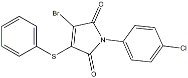 1-(4-Chlorophenyl)-3-phenylthio-4-bromo-1H-pyrrole-2,5-dione|