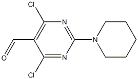 4,6-Dichloro-2-piperidinopyrimidine-5-carbaldehyde Structure