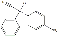 2-(p-Aminophenyl)-2-methoxy-2-phenylacetonitrile,,结构式