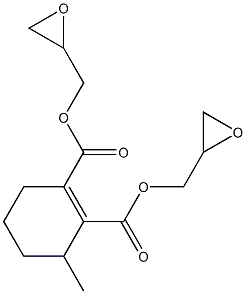 3,4,5,6-Tetrahydro-3-methylphthalic acid diglycidyl ester Structure