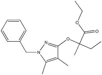  2-[[(1-Benzyl-4,5-dimethyl-1H-pyrazol)-3-yl]oxy]-2-methylbutanoic acid ethyl ester