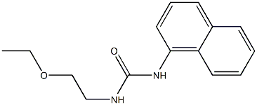 1-(2-Ethoxyethyl)-3-(1-naphtyl)urea Structure
