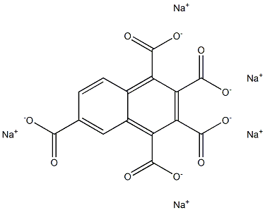 1,2,3,4,6-Naphthalenepentacarboxylic acid pentasodium salt Structure