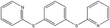 2,2'-[1,3-フェニレンビス(チオ)]ビスピリジン 化学構造式
