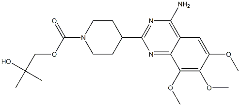 4-(4-Amino-6,7,8-trimethoxy-2-quinazolinyl)-1-piperidinecarboxylic acid 2-hydroxy-2-methylpropyl ester