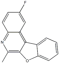 2-Fluoro-6-methylbenzofuro[2,3-c]quinoline 结构式