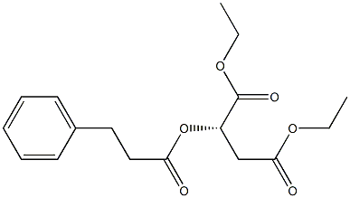[S,(-)]-2-[(3-Phenylpropionyl)oxy]succinic acid diethyl ester Structure