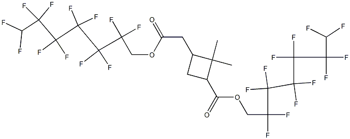 (+)-2,2-Dimethyl-3-carboxy-1-cyclobutaneacetic acid bis(2,2,3,3,4,4,5,5,6,6,7,7-dodecafluoroheptyl) ester|