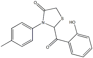 2-(2-Hydroxybenzoyl)-3-(4-methylphenyl)thiazolidin-4-one