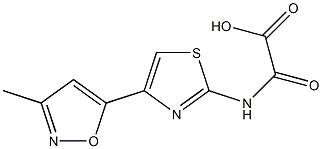 N-[4-[3-Methyl-5-isoxazolyl]-2-thiazolyl]oxamidic acid Structure