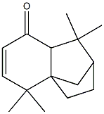 1,2,3,4,4a,5,8,8a-オクタヒドロ-1,1,5,5-テトラメチル-2,4a-メタノナフタレン-8-オン 化学構造式