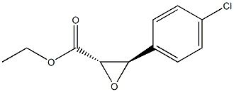 (2α,3β)-3-(4-クロロフェニル)オキシラン-2-カルボン酸エチル 化学構造式