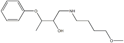 1-[(4-Methoxybutyl)amino]-3-phenoxy-2-butanol Struktur