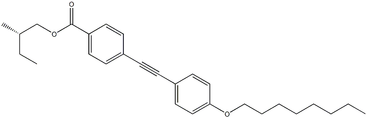 4-[(4-オクチルオキシフェニル)エチニル]安息香酸(S)-2-メチルブチル 化学構造式