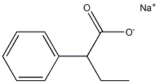 2-フェニル酪酸ナトリウム 化学構造式