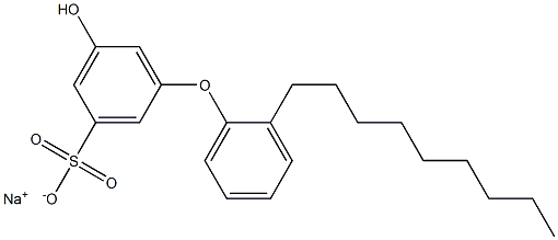 5-Hydroxy-2'-nonyl[oxybisbenzene]-3-sulfonic acid sodium salt,,结构式