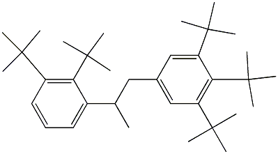 1-(3,4,5-Tri-tert-butylphenyl)-2-(2,3-di-tert-butylphenyl)propane 结构式