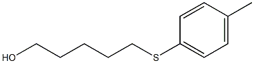 5-[(4-Methylphenyl)thio]-1-pentanol 结构式