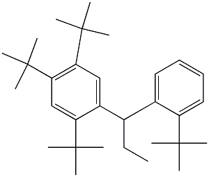 1-(2,4,5-Tri-tert-butylphenyl)-1-(2-tert-butylphenyl)propane 结构式