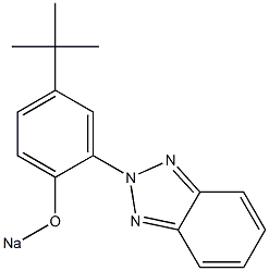 2-(5-tert-Butyl-2-sodiooxyphenyl)-2H-benzotriazole Struktur