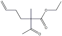 2-Methyl-2-acetyl-5-hexenoic acid ethyl ester Structure