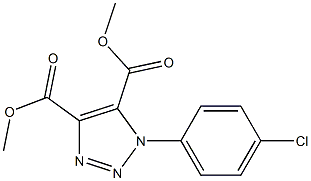 1-(4-Chlorophenyl)-1H-1,2,3-triazole-4,5-dicarboxylic acid dimethyl ester 结构式