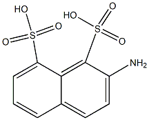 2-Amino-1,8-naphthalenedisulfonic acid Structure