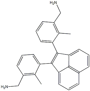 1,2-Bis(2-methyl-3-aminomethylphenyl)acenaphthylene Struktur