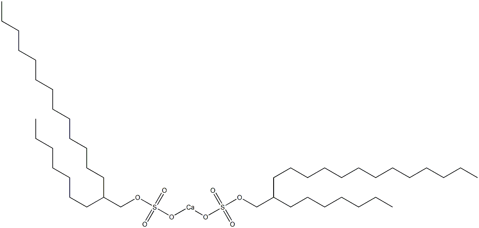 Bis(2-heptylpentadecyloxysulfonyloxy)calcium 结构式
