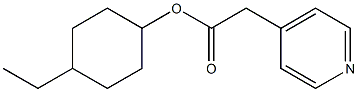 Pyridine-4-acetic acid 4-ethylcyclohexyl ester Structure