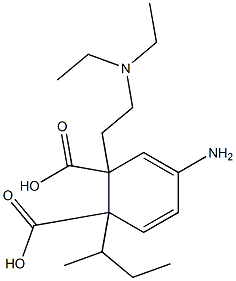 4-Aminophthalic acid 1-sec-butyl 2-[2-(diethylamino)ethyl] ester,,结构式