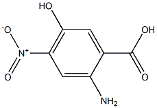 2-Amino-5-hydroxy-4-nitrobenzoic acid 结构式