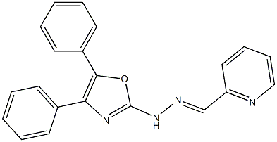 Pyridine-2-carbaldehyde (4,5-diphenyloxazol-2-yl)hydrazone Structure