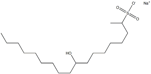 9-Hydroxyoctadecane-2-sulfonic acid sodium salt