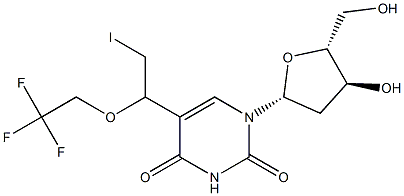  5-[1-(2,2,2-Trifluoroethoxy)-2-iodoethyl]-2'-deoxyuridine